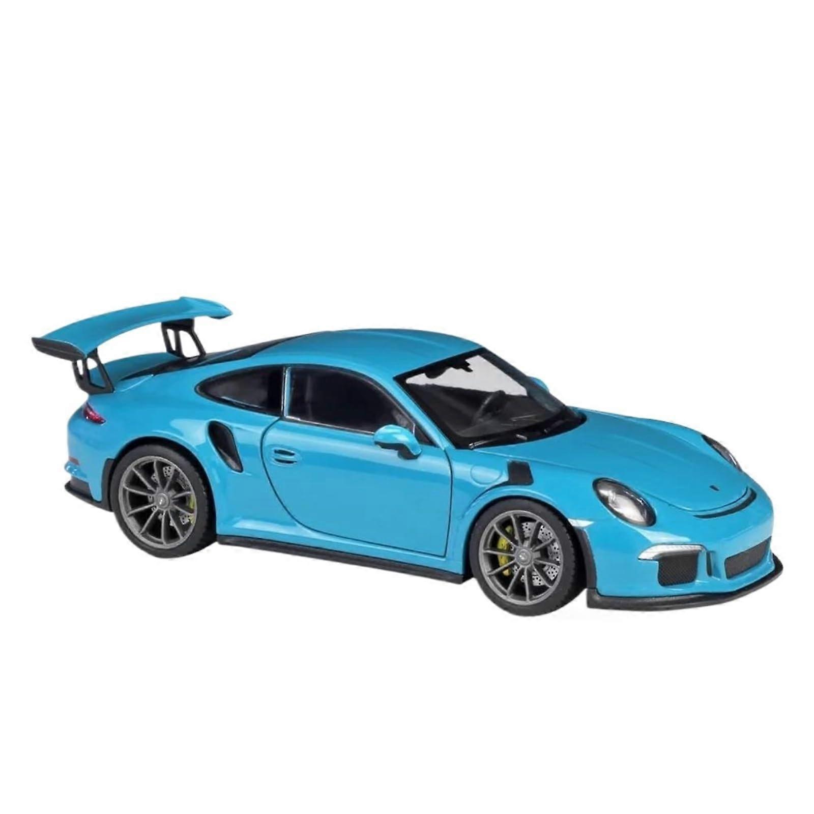 Porsche 911 GT3 RS 1:24 Scale Die-Cast Metal Model Car Fully Assembled Blue