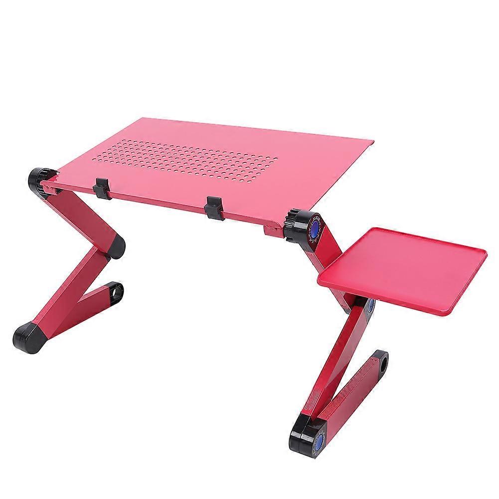 Modern Folding Laptop Table 42x26cm, 20kg Load, Rose Red