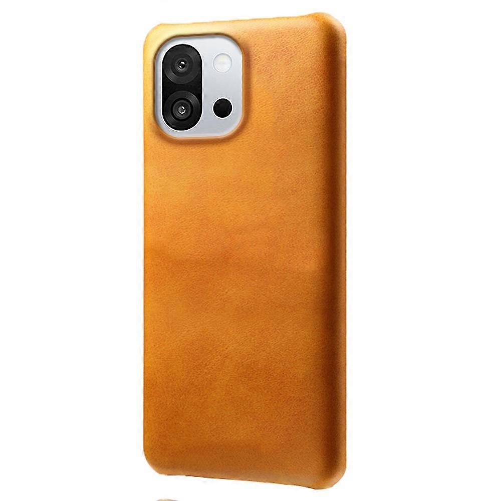 Compatível Para OnePlus 13T 5G Capa Textura de Bezerro Couro PU Capa Protetora de Telefone Dura PC