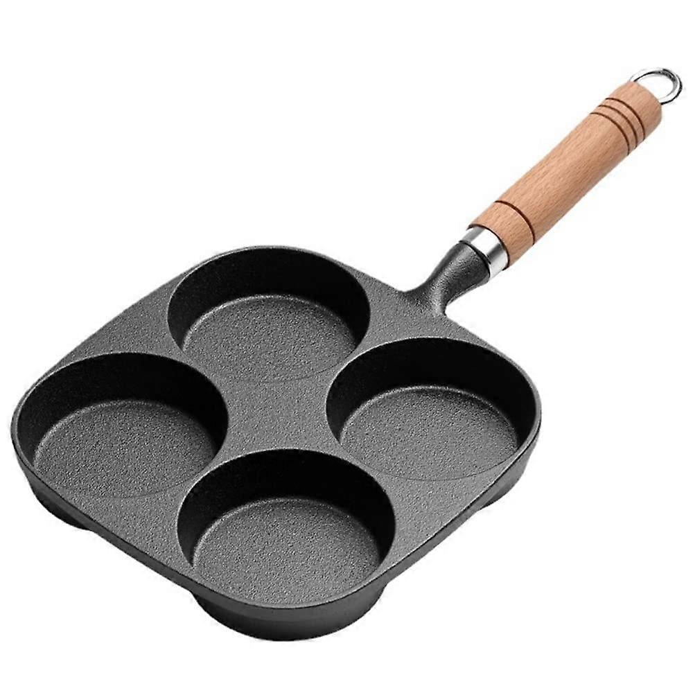 Frying Pan Home Cast Iron Skillet Pan Omelette Pan Deep Egg Pan Cookware,MulticoloredAs shown Multicolor colored