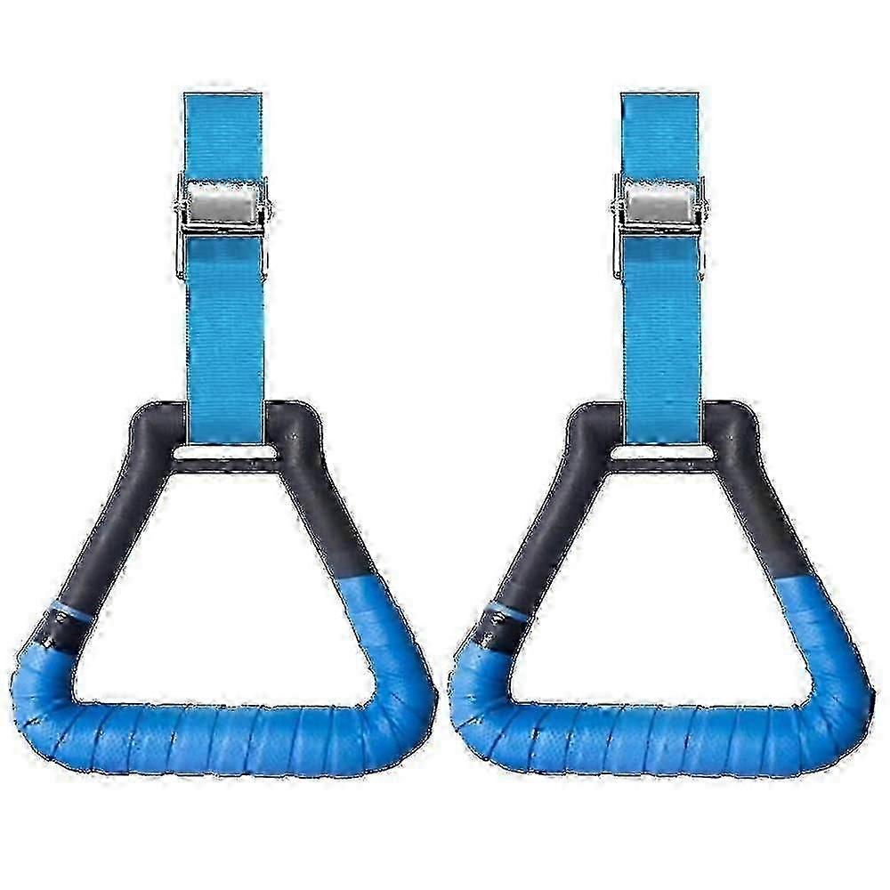 2025 2 Pcs Gymnastic Rings With Adjustable Buckle Straps Professional Fitness Rings With Anti-slip Sweat-absorbent Hand Tapes Perfect For Workout Db