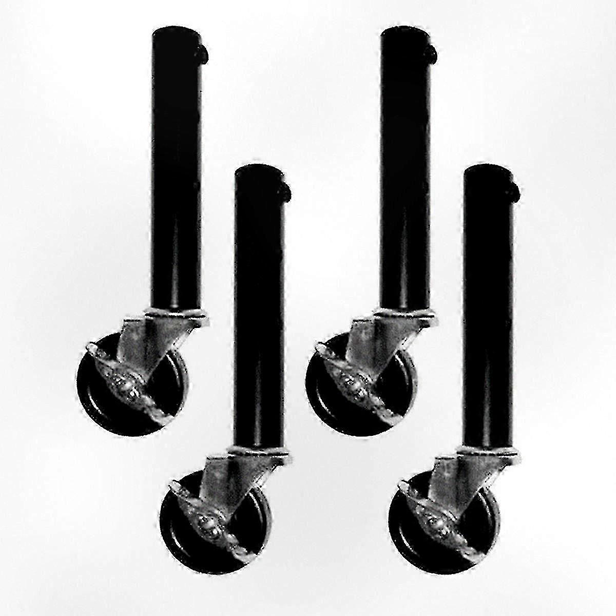 Height-Adjustable Table Leg Extensions Compatible with Various Furniture - Set of 4 Risers with Wheels for Straight and Curved Legs, 27cm