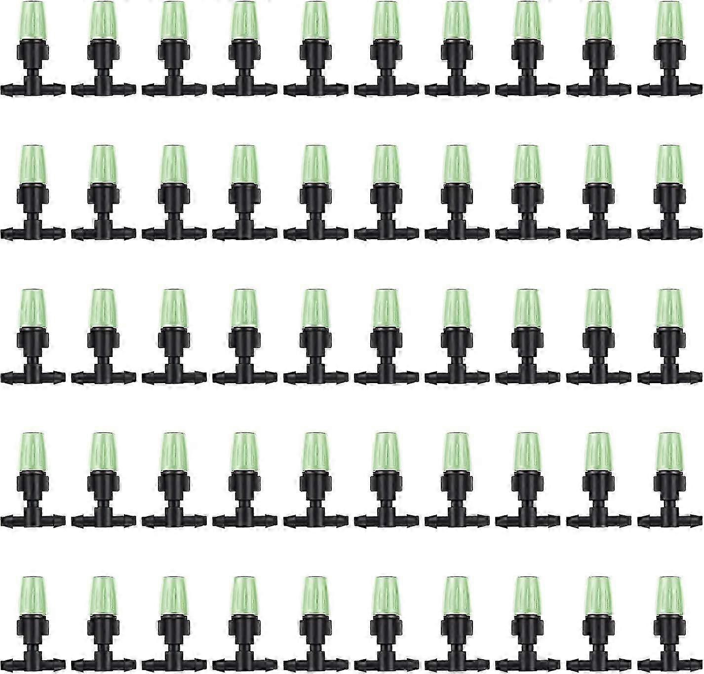 Automatic Drip Irrigation Kit - Adjustable Sprinkler with 100 Drippers and 3 Tee Pipes