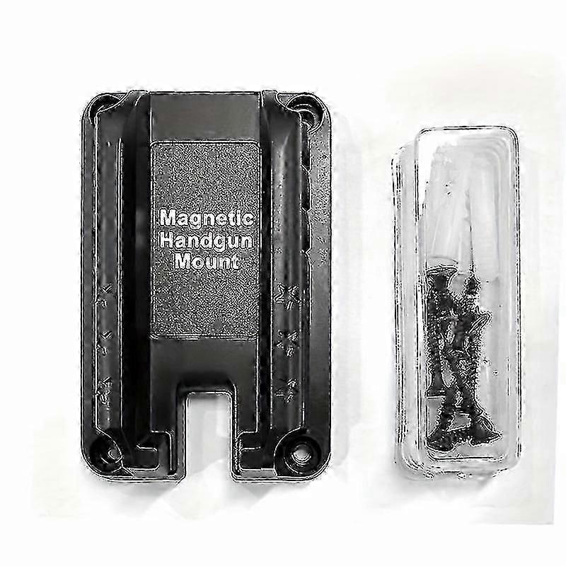 حامل مسدس مغناطيسي تكتيكي ، قوس إخفاء قوي للغاية ، متين سهل التركيب ، لحمل آمن مخفي للمنزل / المكتب / السيارة ، مادة غير معدنية