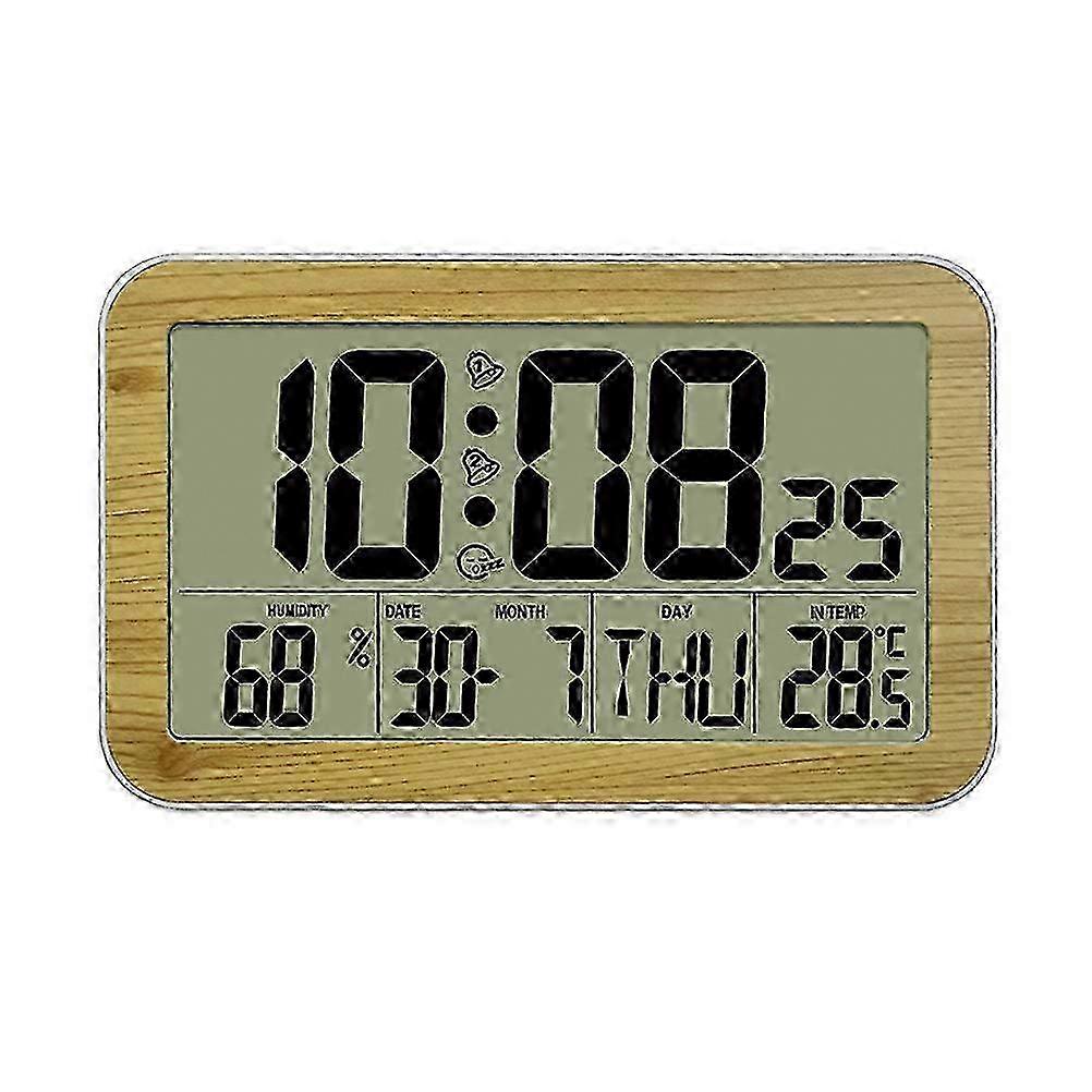 Wireless Digital Alarm Clock with Temperature Display for Kitchen & Bedroom