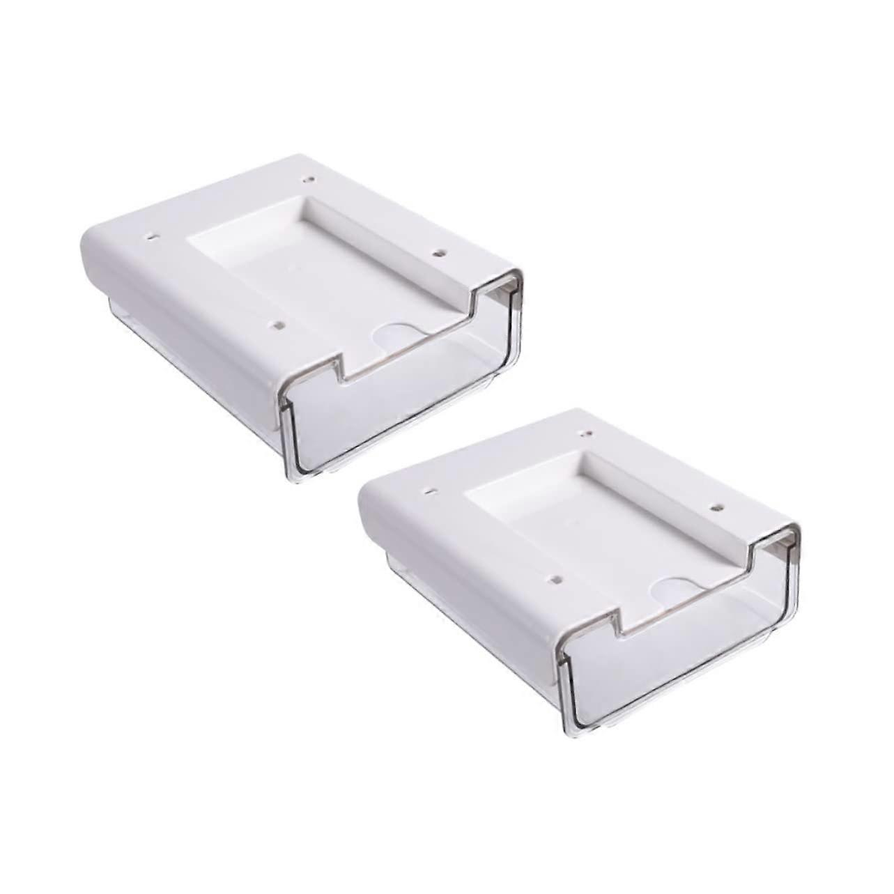 2pcs Stationery Storage Cabinets Table Drawer Desk Storage Office School Kitchen Compartments