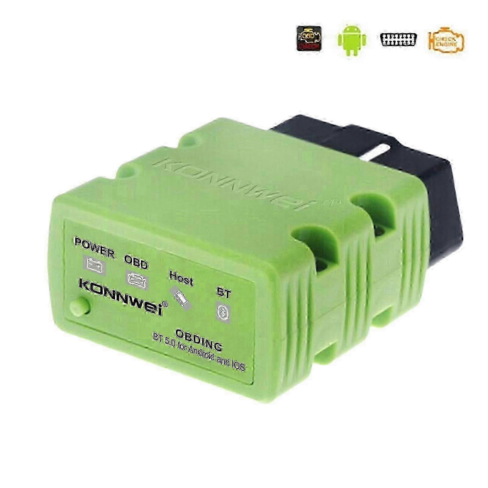 Bluetooth OBD2 OBDII Automotive Scanner For Android Torque Car Fault Code Reader black