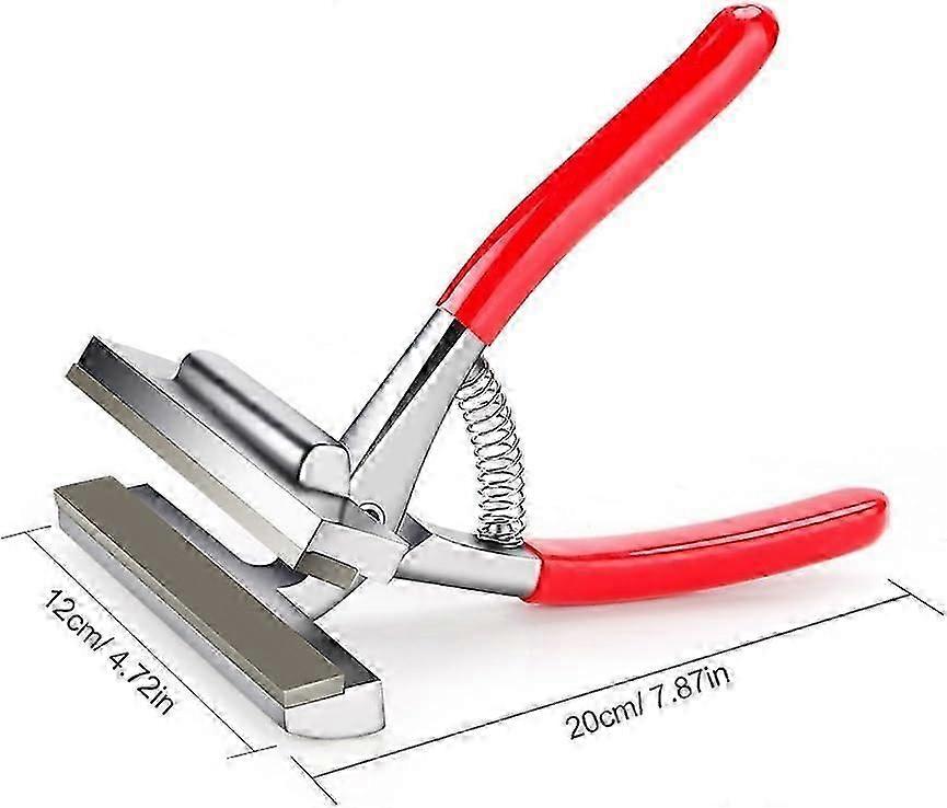 Art framing tool for stretcher bars with padded handles