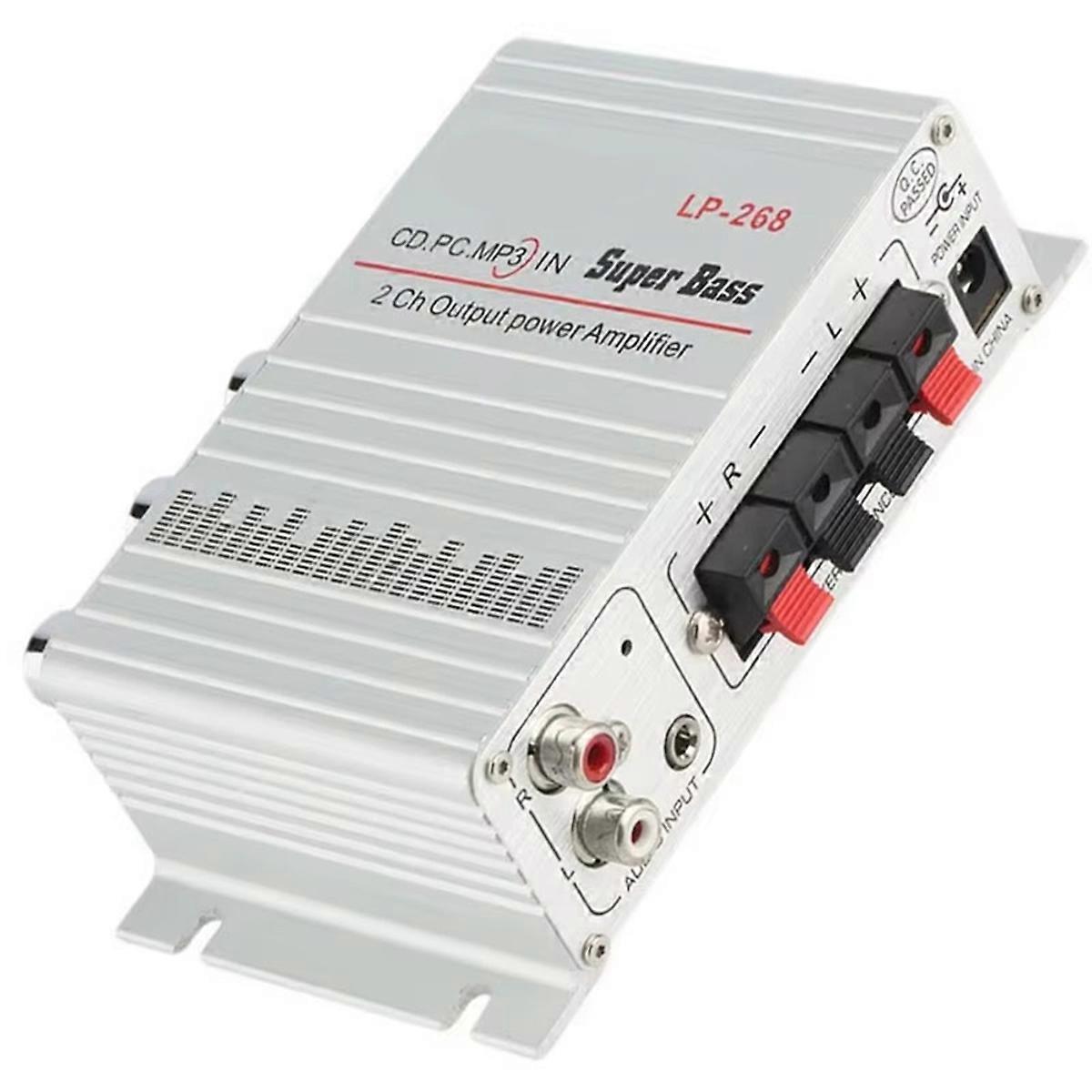 40W 12V Mini Hi-Fi Stereo Amplifier Amp - Supports FM Radio & MP3