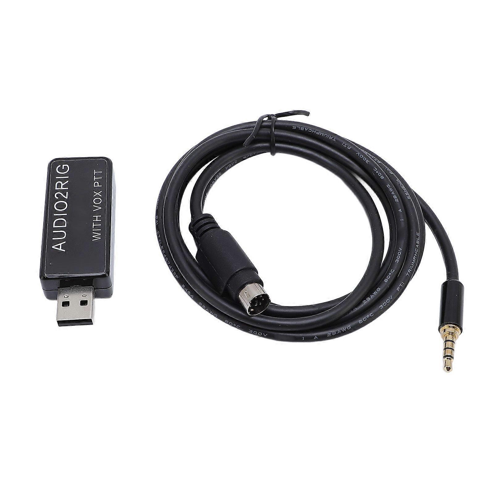 Amateur Radio Digital Modes Interface Connector with FT818 Cable Built in Sound Codec for Vox HF KIT VHF UHF FT8 FT4