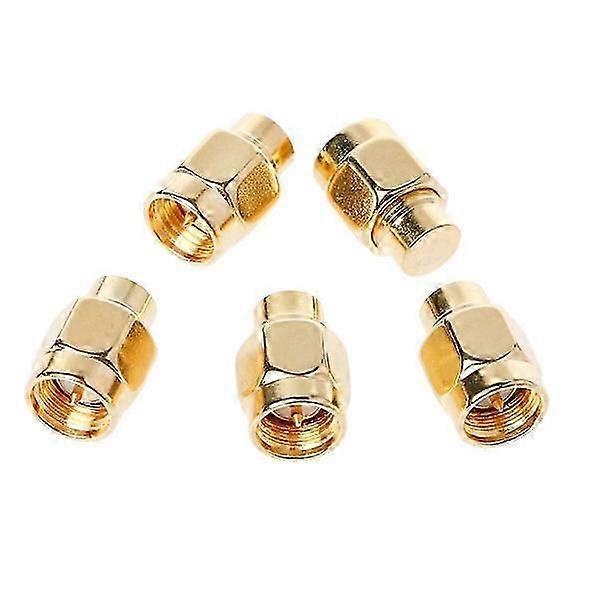 5pcs 50 OHM RF coaxial gold-plated matching termination loads, SMA male connector. Cs fast