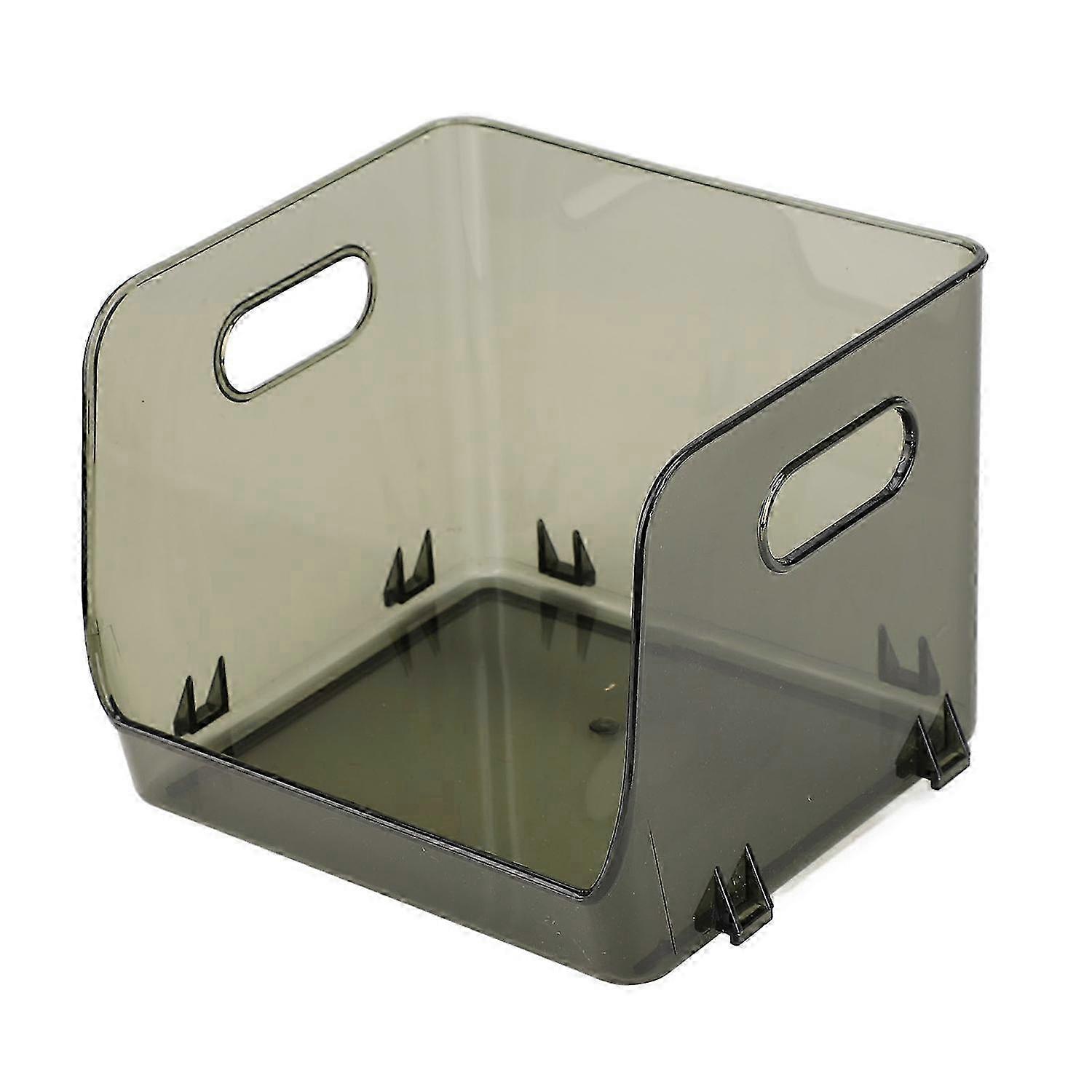 Office Storage Holder Transparent Stackable Design Waterproof Dustproof Double Handles PET Storage C