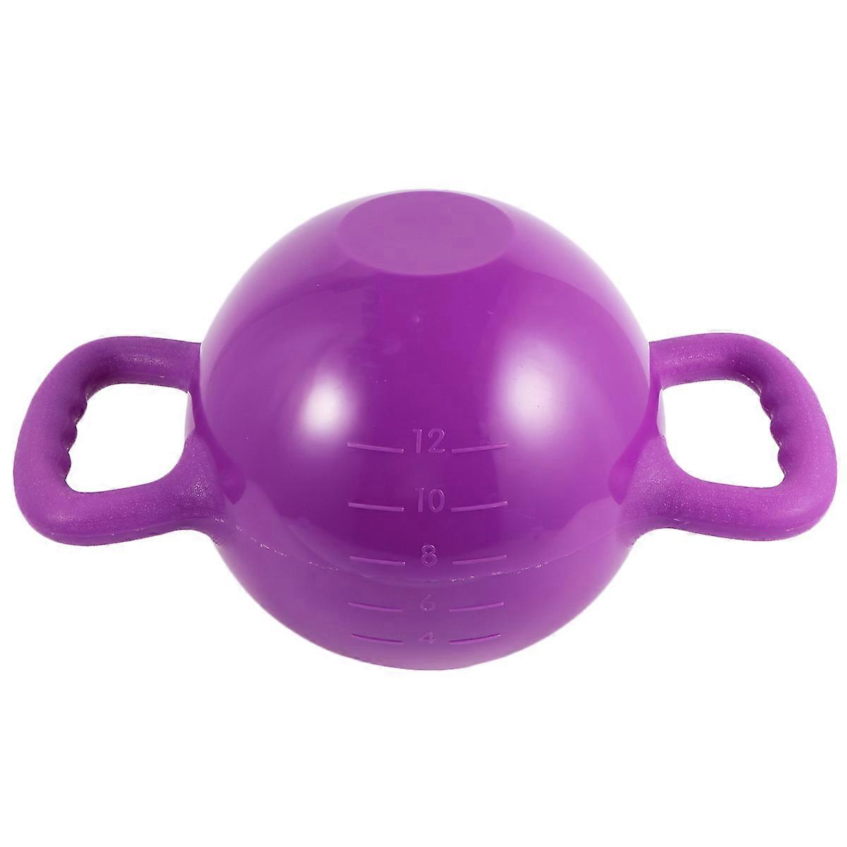Sports Kettlebell Double Handle Kettlebells for Weightlifting Swinging Portable and Safe PVC Material Purple 40x21x21cm 1Pack