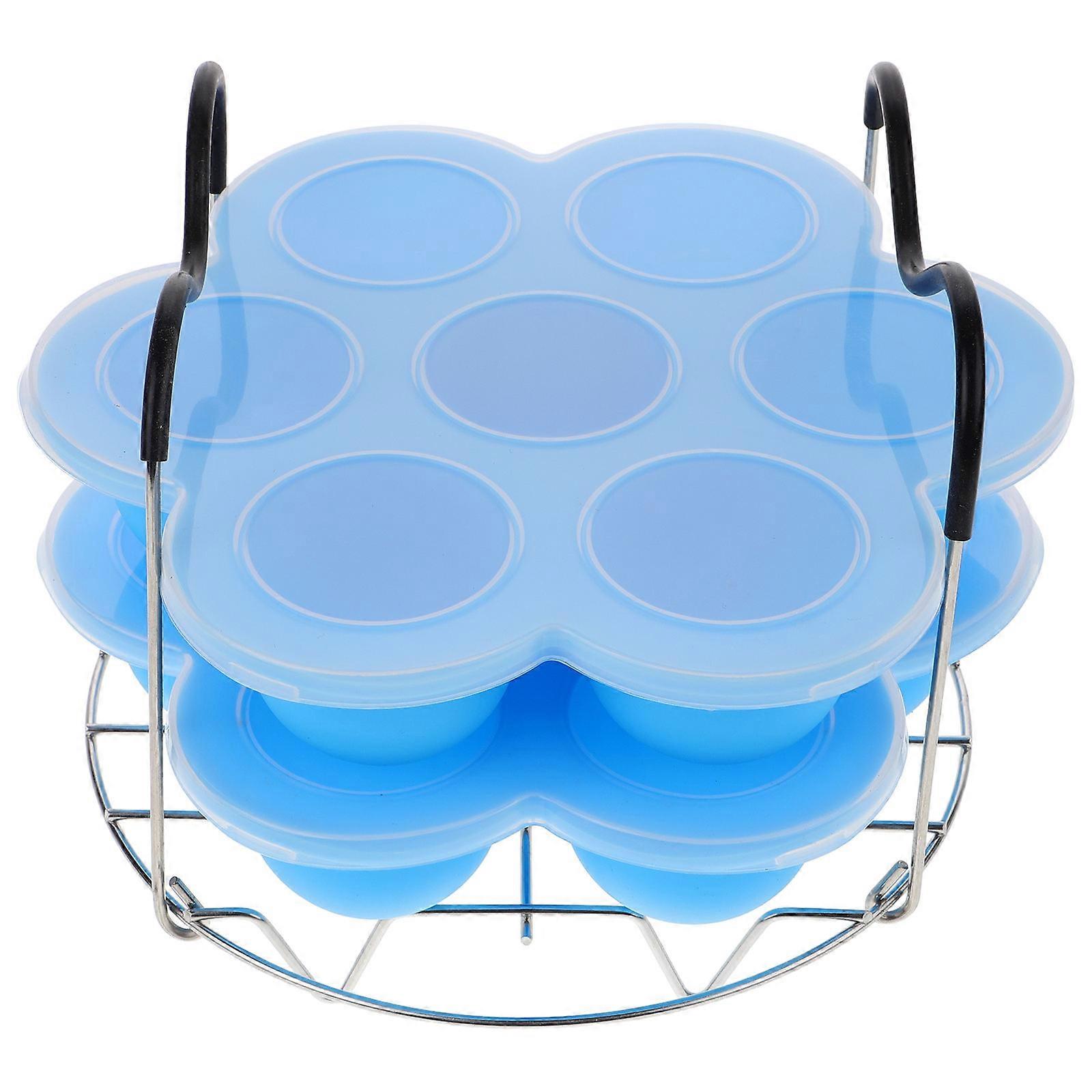 Round Steamer Rack Tray Multi-Functional Steamed Rack For Baking And Microwave Use 8.14X8.14X5.11in 1Set