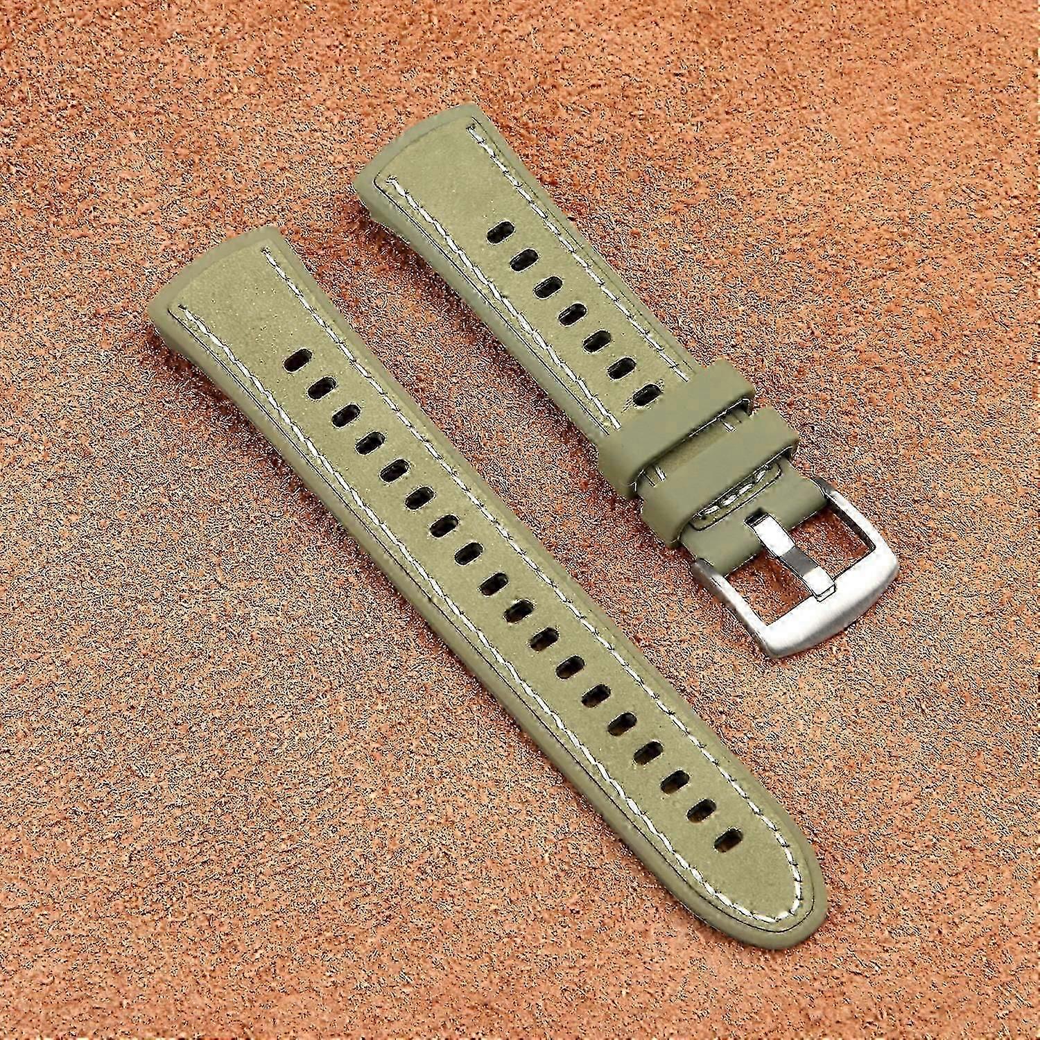 Silikon Hybrid Läder Klockband