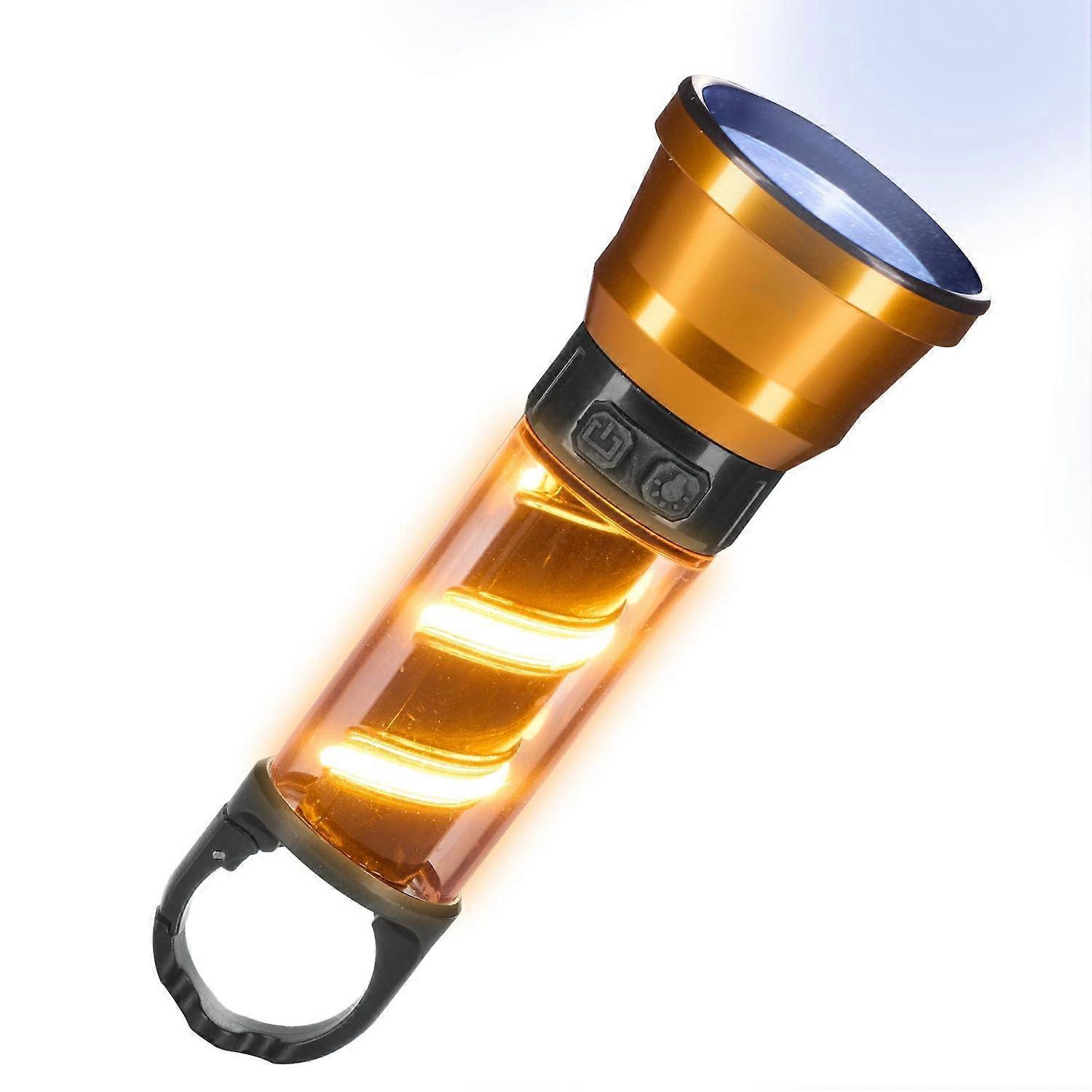 Camping Light Portable Rechargeable Floodlight Emergency Light Source Multi-Purpose with Hook Multifunction Light Fishing Night Walking Hiking Home Em