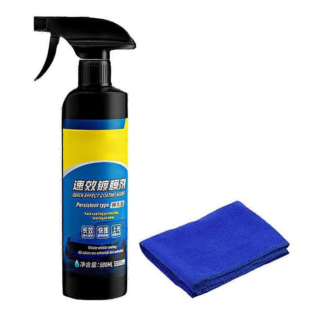 Bilbeläggningsspray, skydd Snabb bilvaxpolering för bil