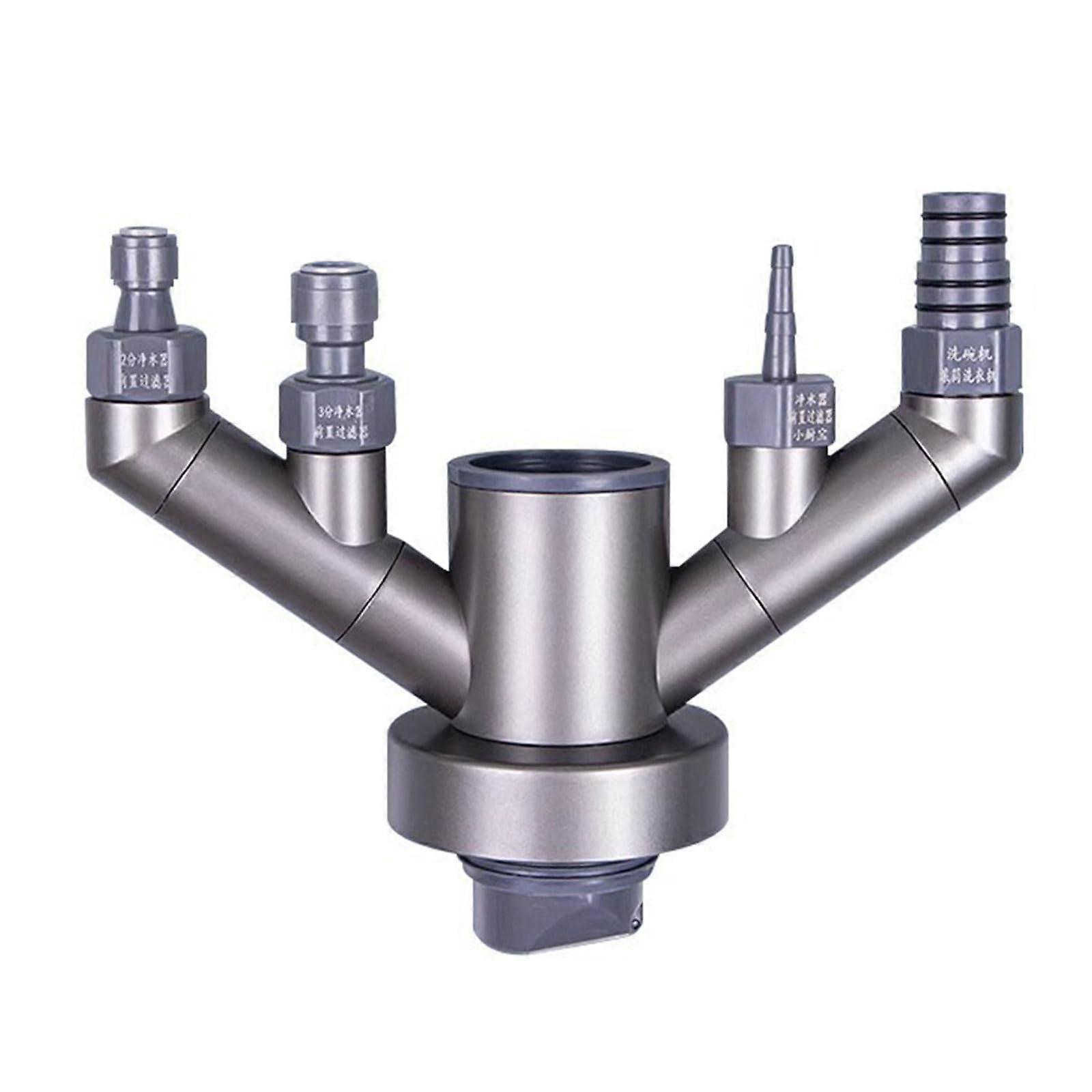 Plastic Sink Triples Connection 3-Way Sink Connector For Bathroom Drain Interfaces Plastic Drain Adapter