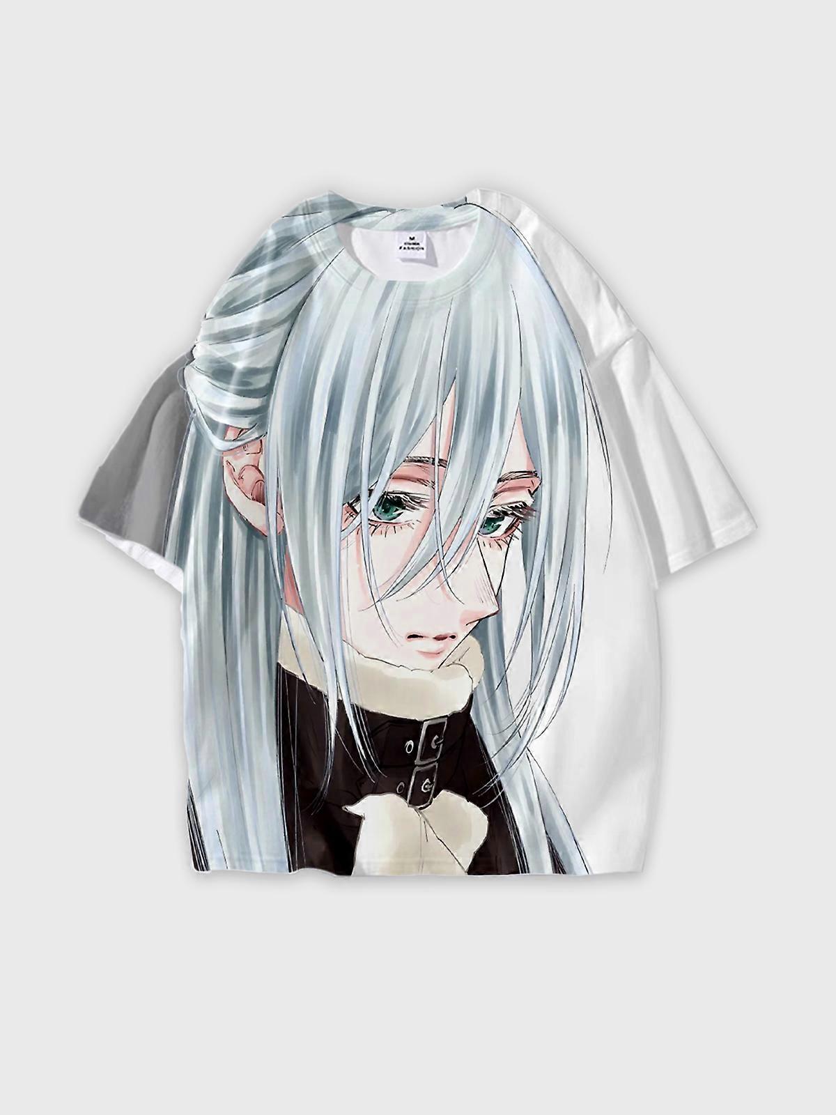 T-Shirt Round Neck, Loose Short Sleeve The Fragrant Flower Blooms with Dignity Graphic Tee, Unisex Summer Casual Top W2991