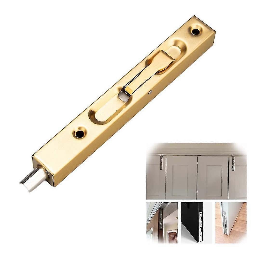 باب الترباس قفل الفولاذ المقاوم للصدأ تدفق الترباس قفل المزلاج انزلاق الحمام قفل باب بوابة مزلاج للأبواب الداخلية الخارجية (d-v2)