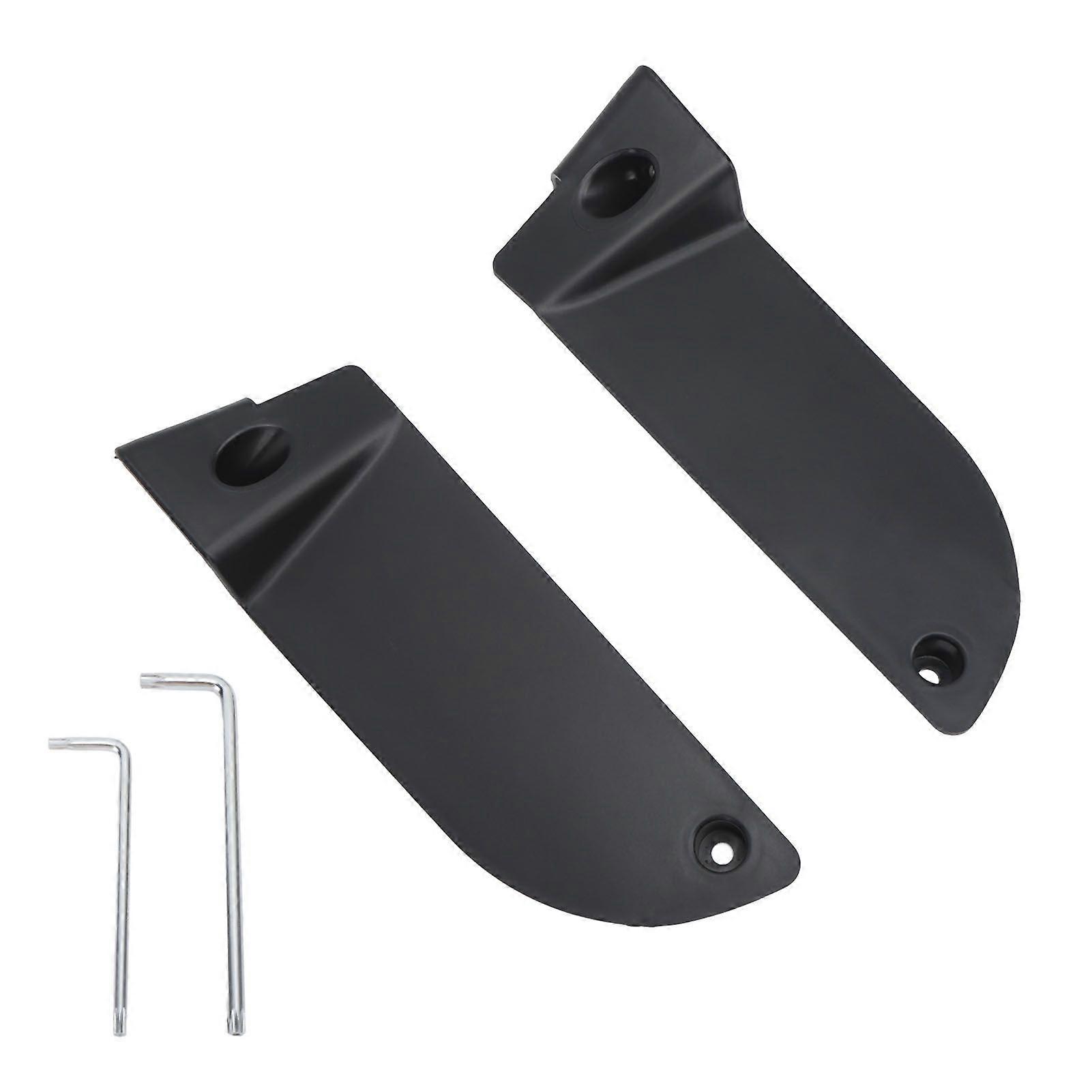2Pcs Door Side Storage Box Matte Black Anti Shock Anti Slip Door Handle Armrest Tray Replacement for Benz CClass W206