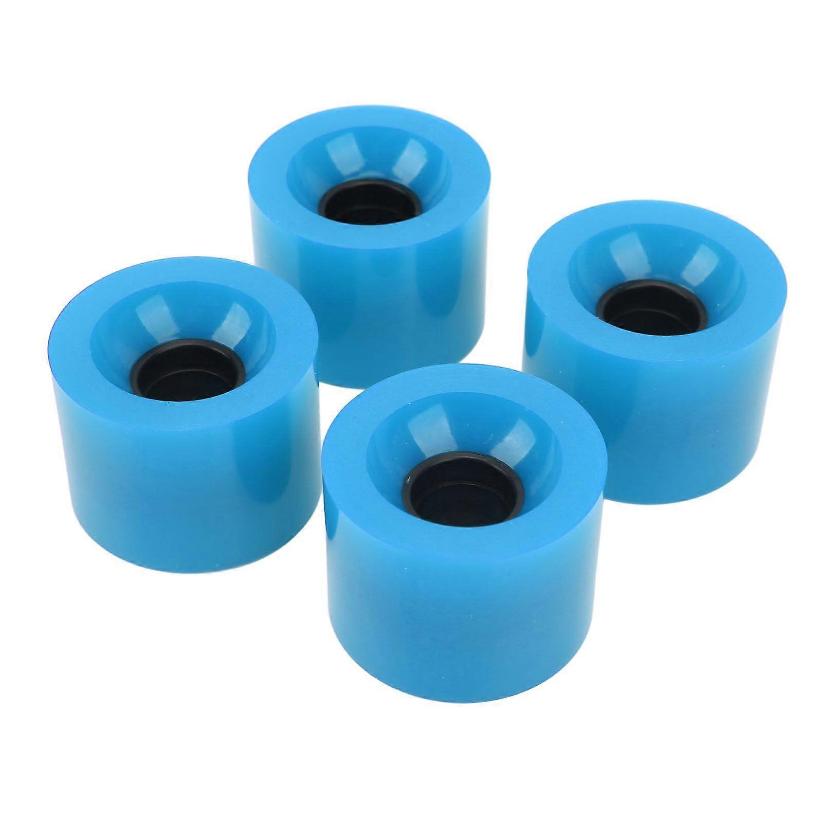 4PCS PU Skateboard Wheel Replacement Low Noise Multifunctional Land Surfboard Roller Casters