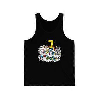 7th Birthday Monsters Unicorn Unisex Tank Top