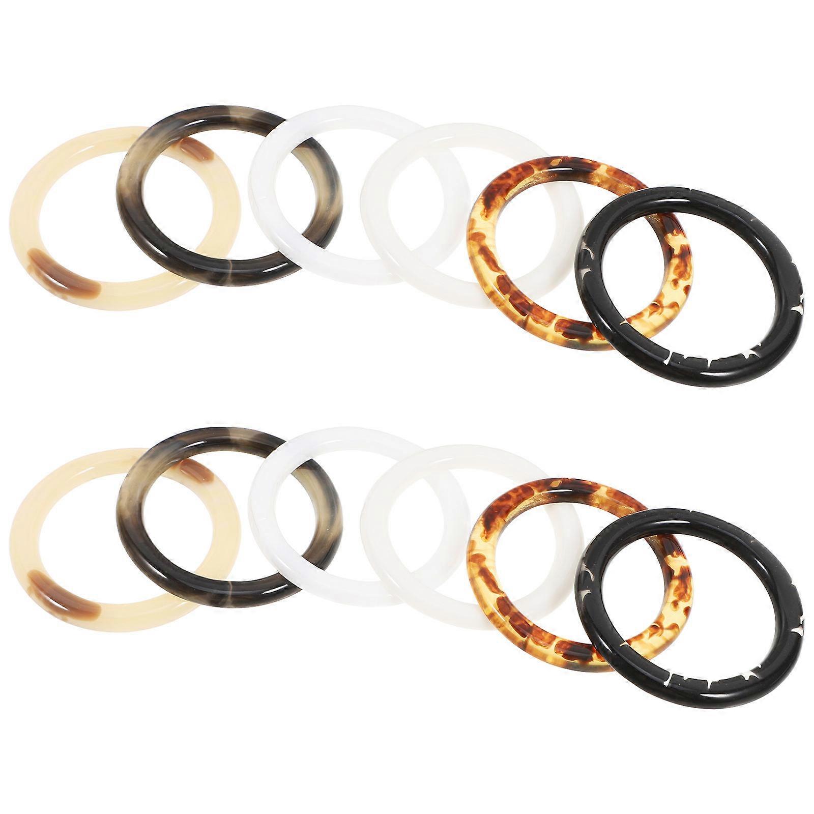 Resin Napkin Ring Holders for Party Decoration Autumn Table Setting 12Pcs Set