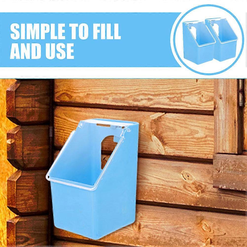 Hanging Feeder Bird Food Container for Small Birds 2Pcs Plastic