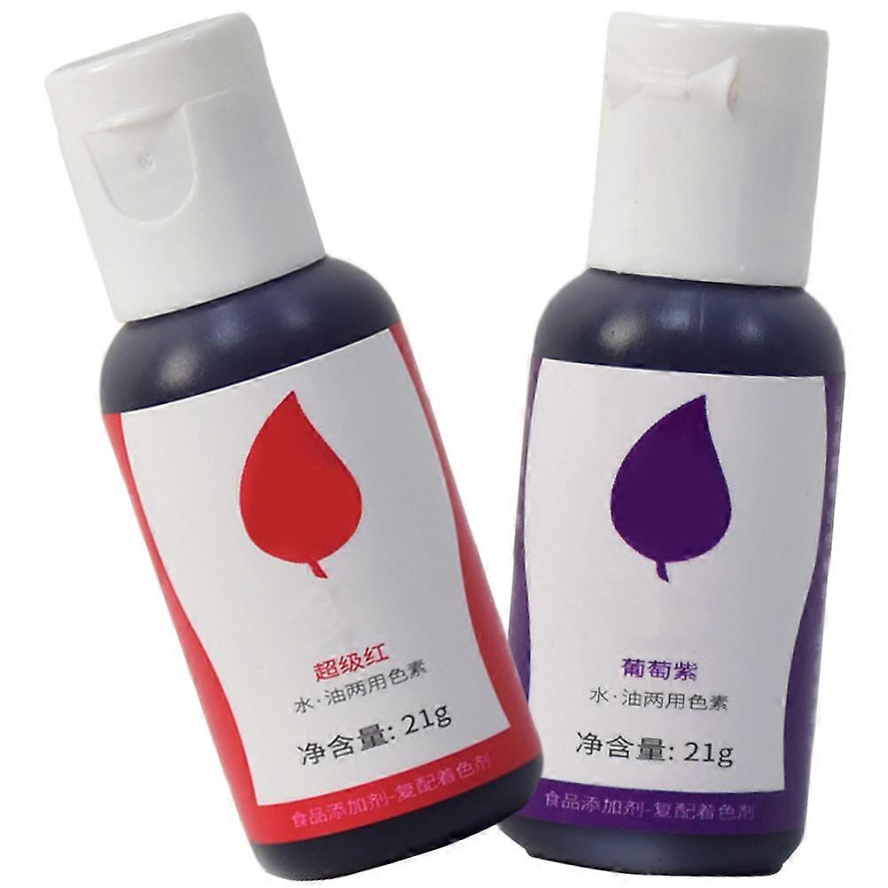 Professional Food Coloring Portable Bottles for Cake Use 2 Bottles