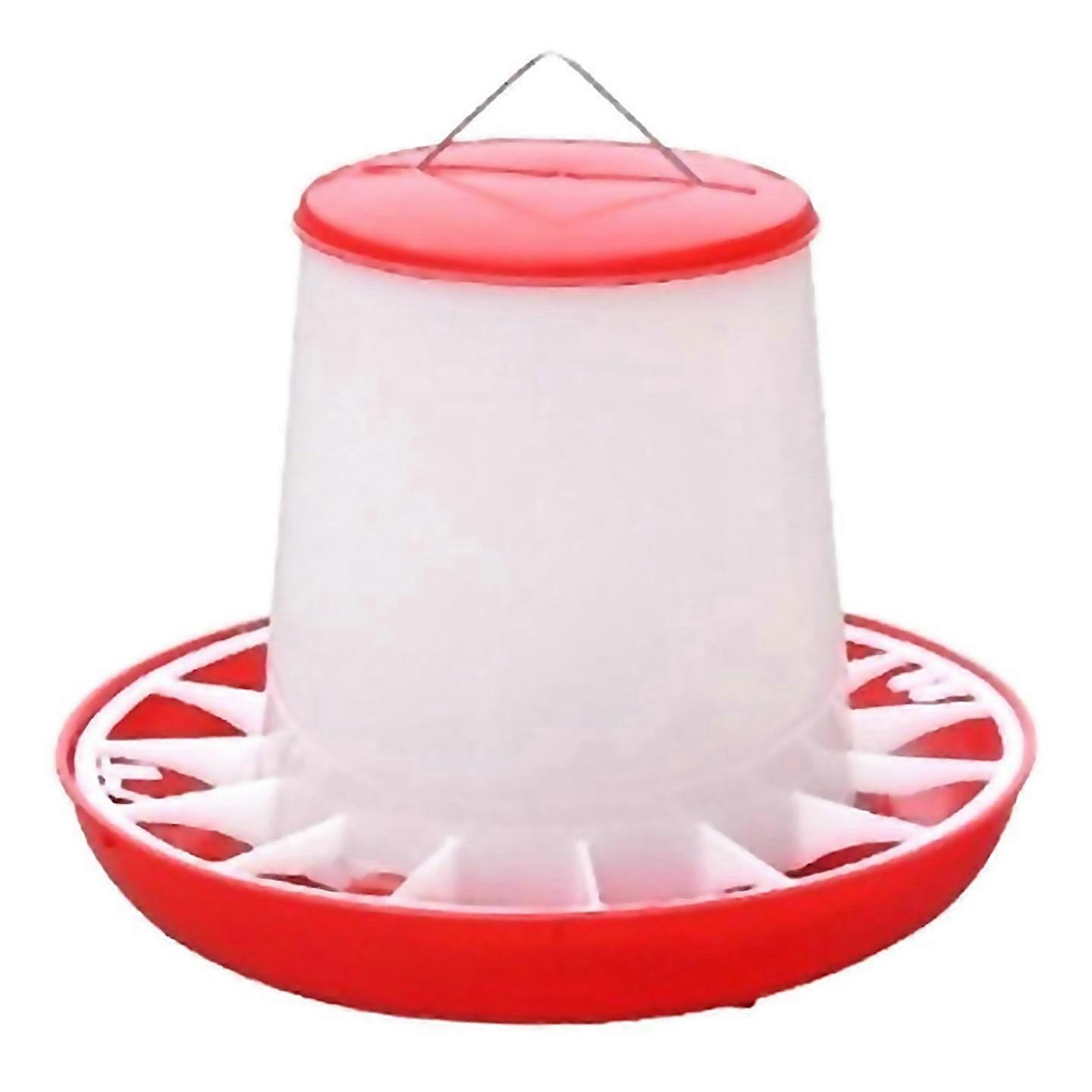 For 12kg Chicken Drinker Plastic Feeder Bucket Rooster Hen Drinking
