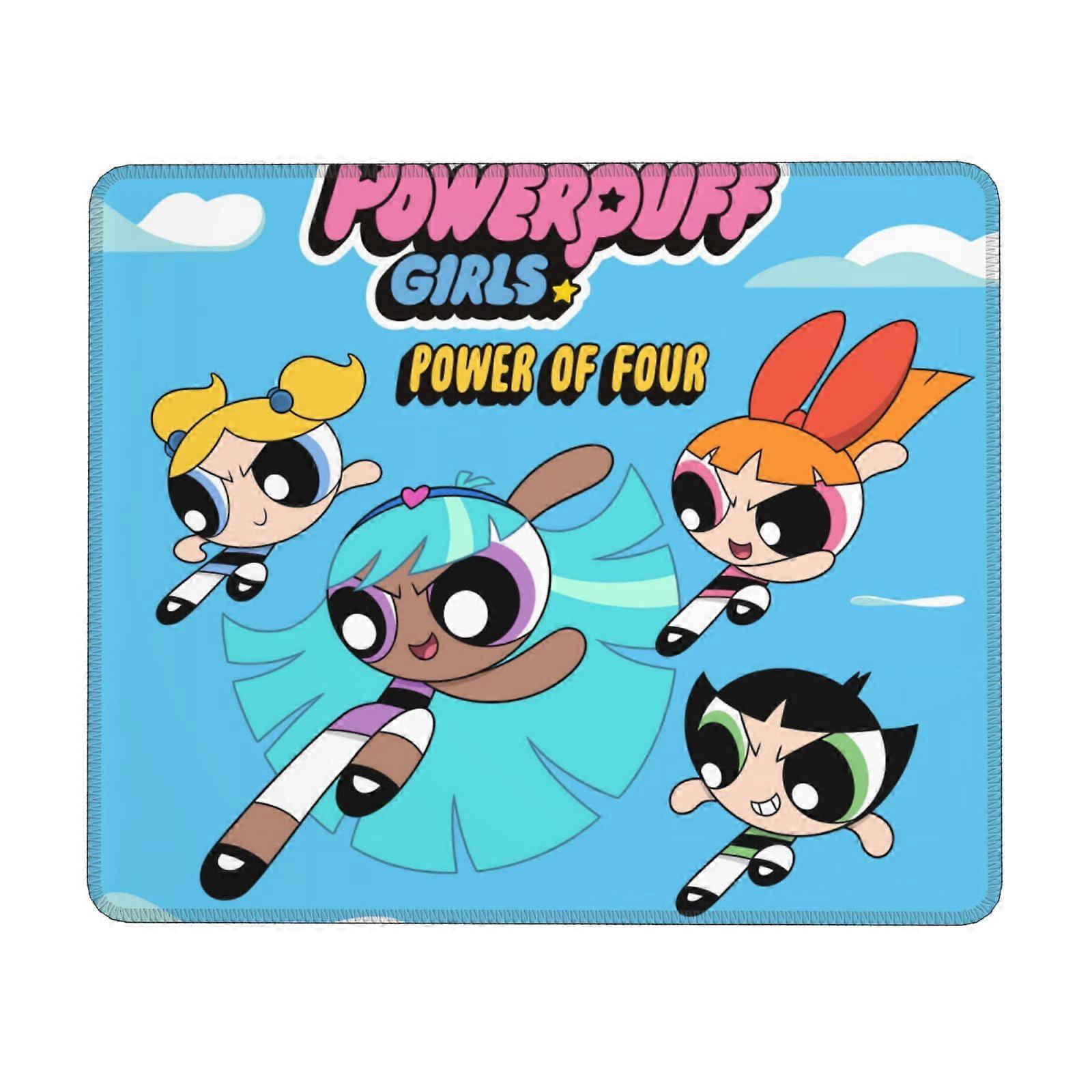 The Powerpuff Girls Rubber Lock Edge Mouse pad, Office Desk pad, Writing pad, Multi Code Game pad Mouse Pads for Computers Laptop Mouse Mouse Pad