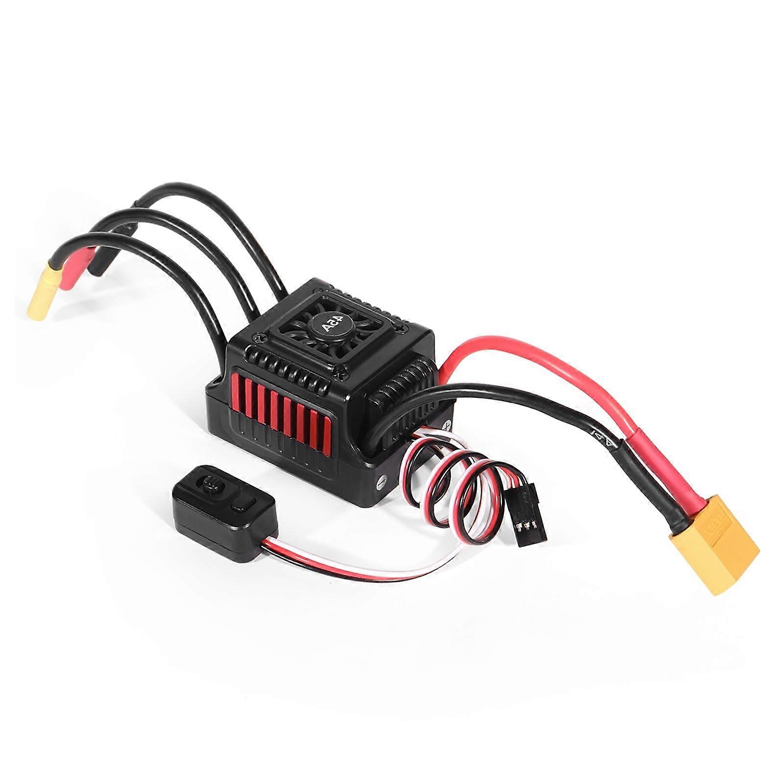 Waterproof 45A Brushless Speed Controller For Car And Quadcopters With XT60 And T Plug Connectors Red