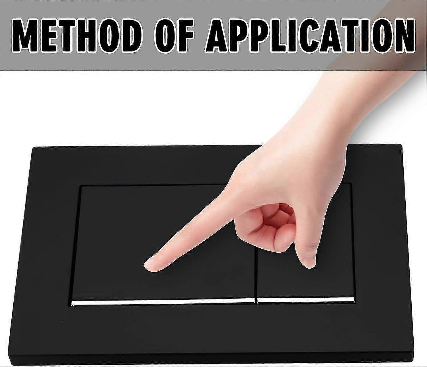 Sigma30 Double Flush Plate Matte Black with Chrome Accent Stylish Bathroom Upgrade 2025