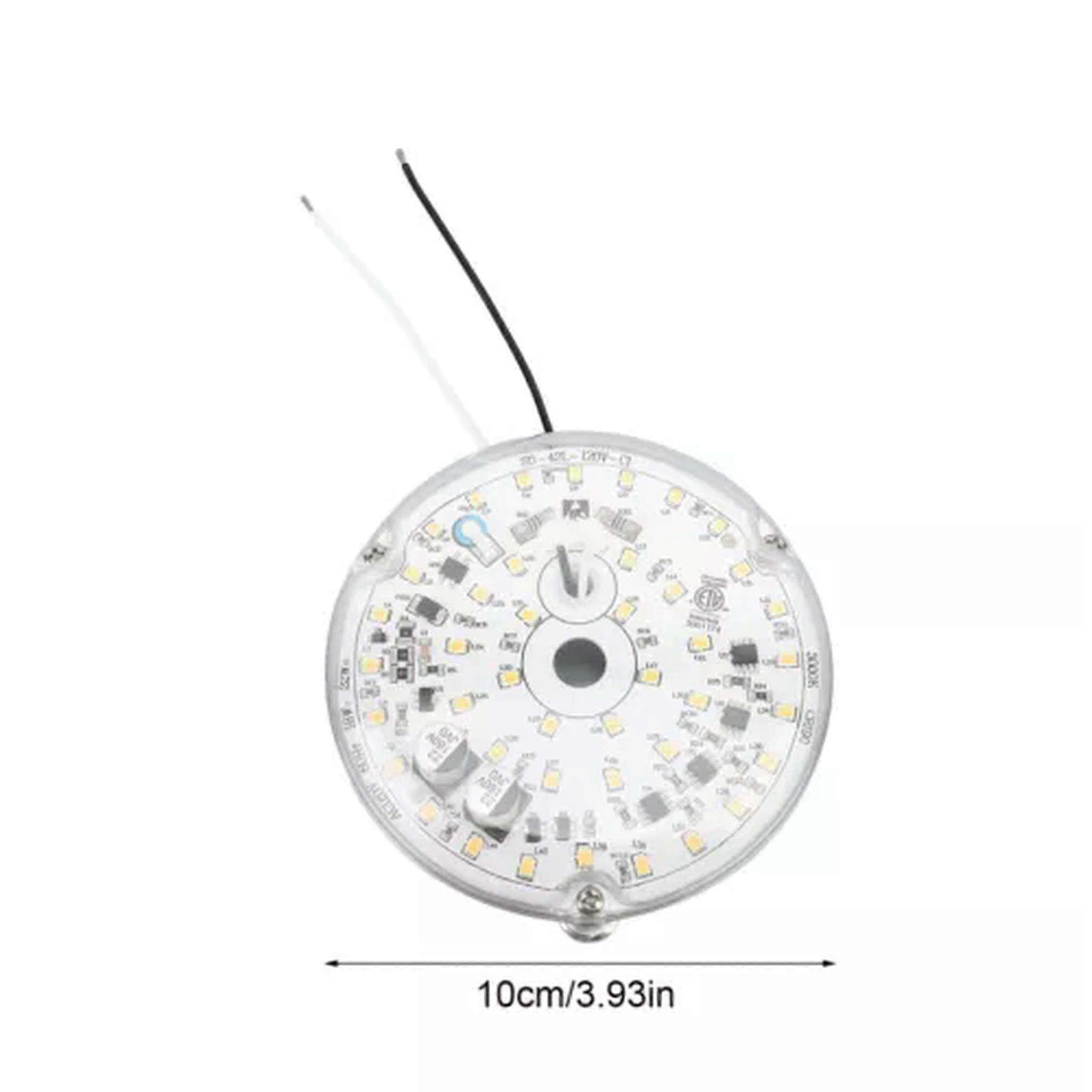 TUMALL 3.93in Ceiling Fan LED Light Replacement Professional Dimmable 18W AC120V New-Warm Light 3000K