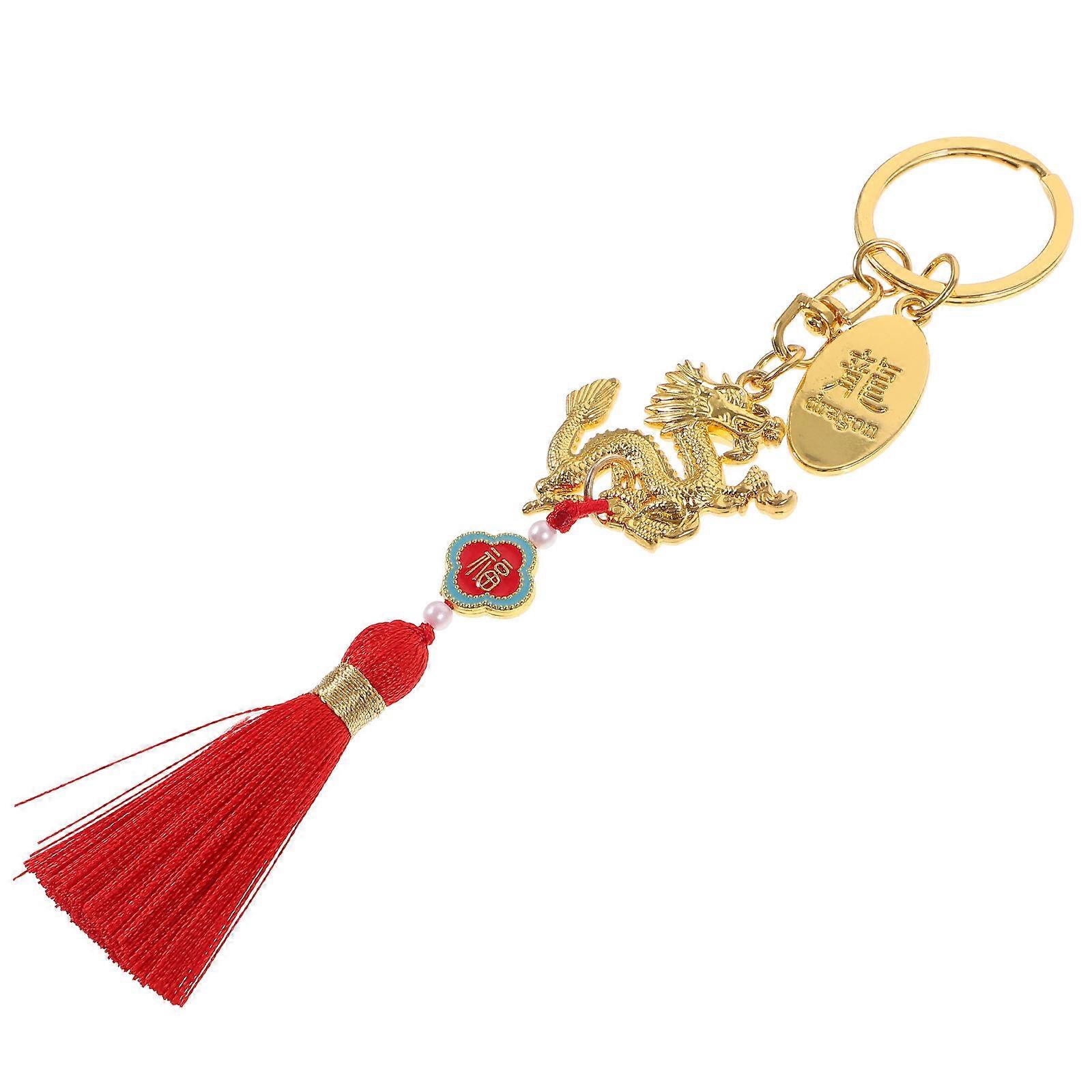 Dragon Keychain Pendant for Decoration 2Pcs Lovely Key Ring Set