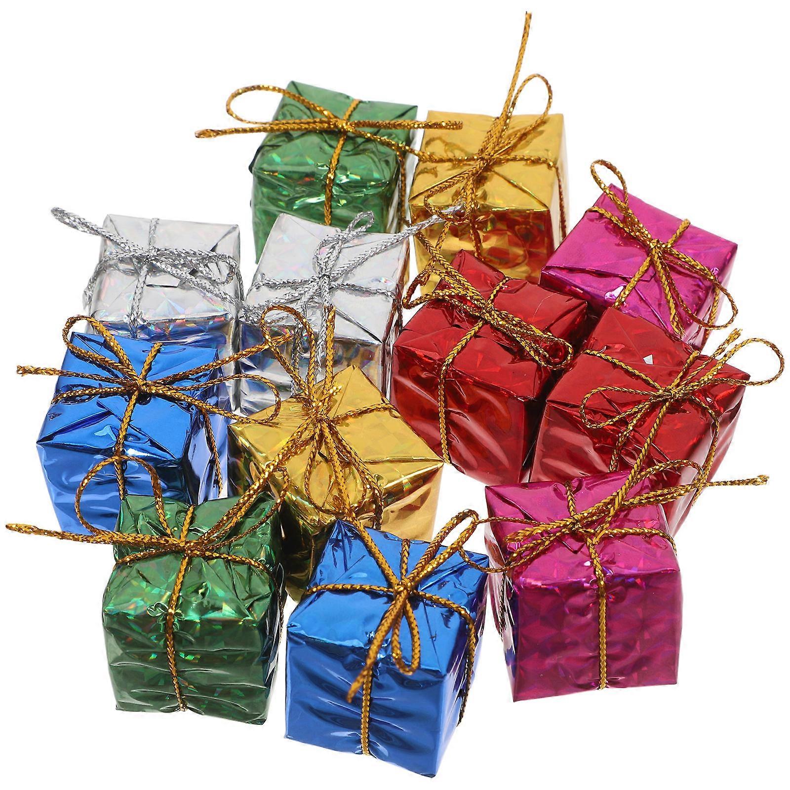 Christmas Gift Boxes Small Gift Boxes for Tree Decoration 24Pcs Set