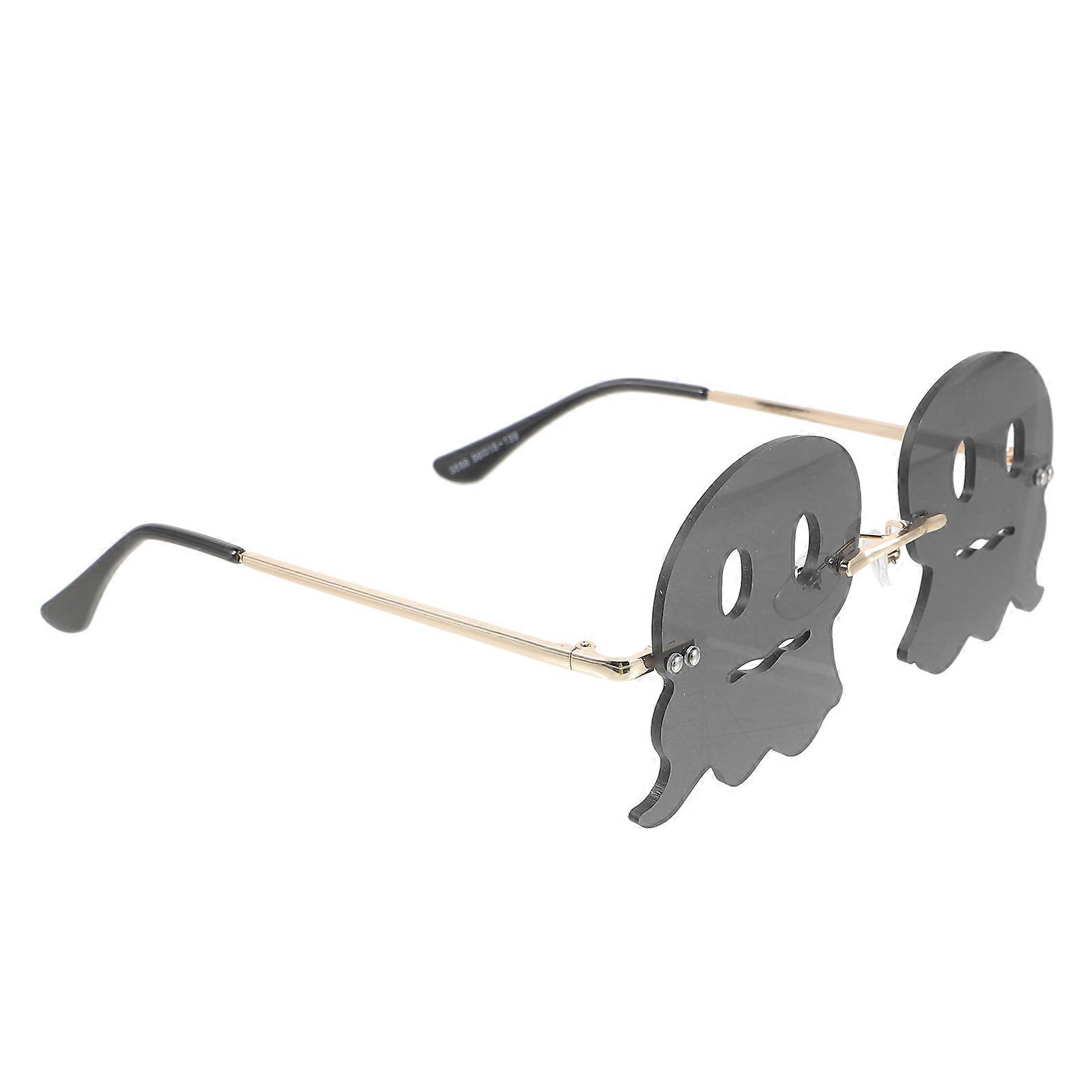 Frameless Disco Eyeglasses Ghost Shape Party Accessory For Costume Users 5 Pairs Grey