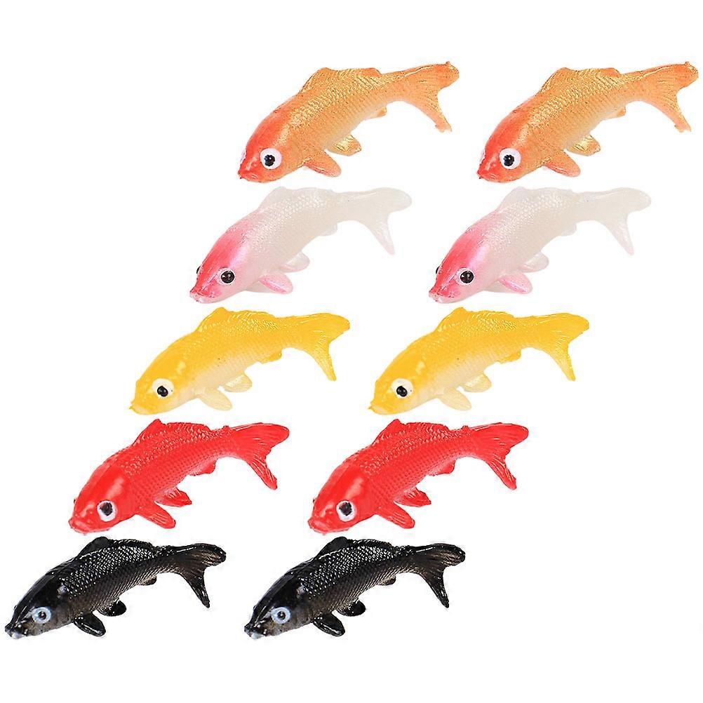 Realistic Fake Fish Model For Aquarium Decoration Office Display Assorted Shape 50 Pcs