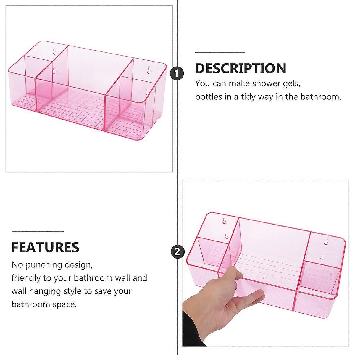 No Punching Bathroom Storage Rack 2Pcs Wall Hanging Modern Design For Home Use Dressing Table Creative