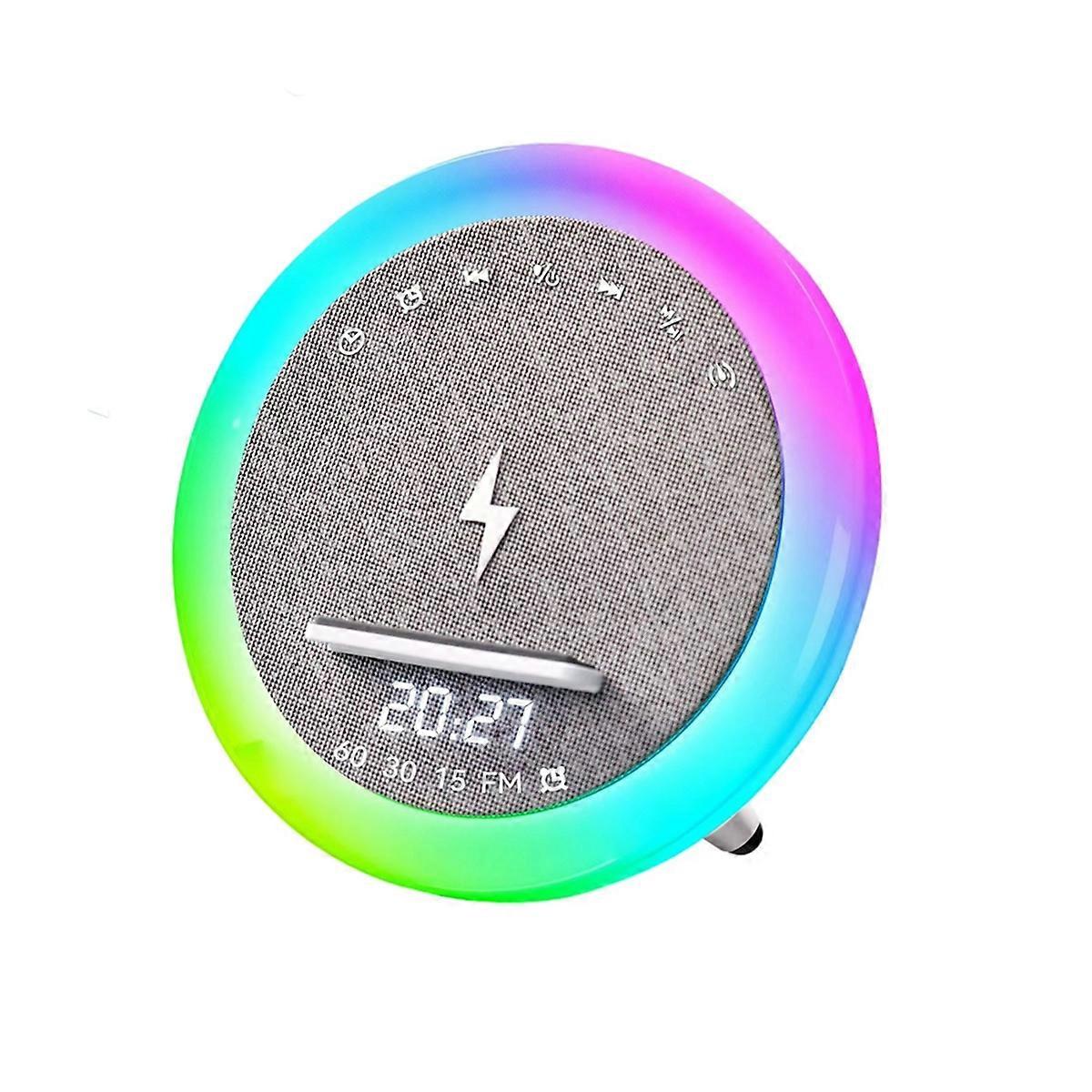 Alarm Clock Bluetooth Speaker White Noise Sleep Aid Music Player