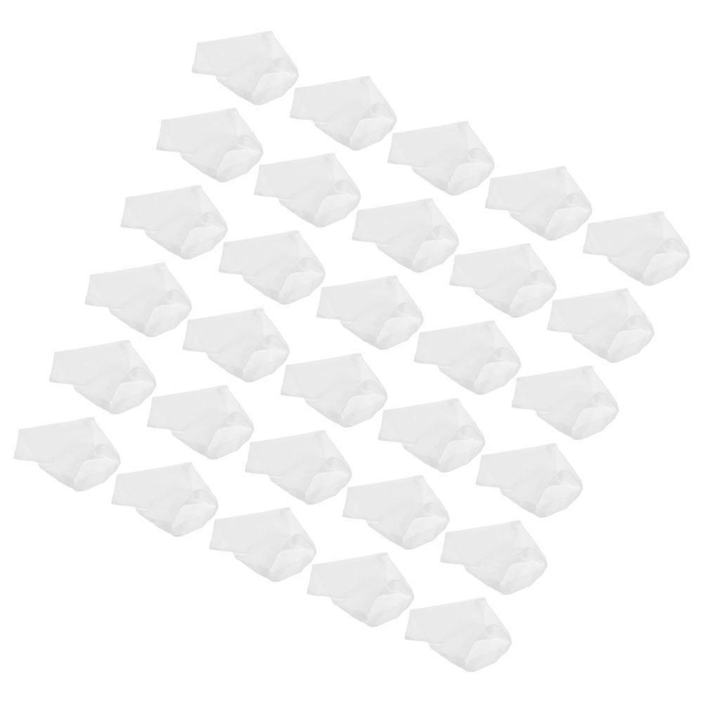White Pool Filter Socks for Skimmer Basket Ensuring Clean Pool 30Pcs