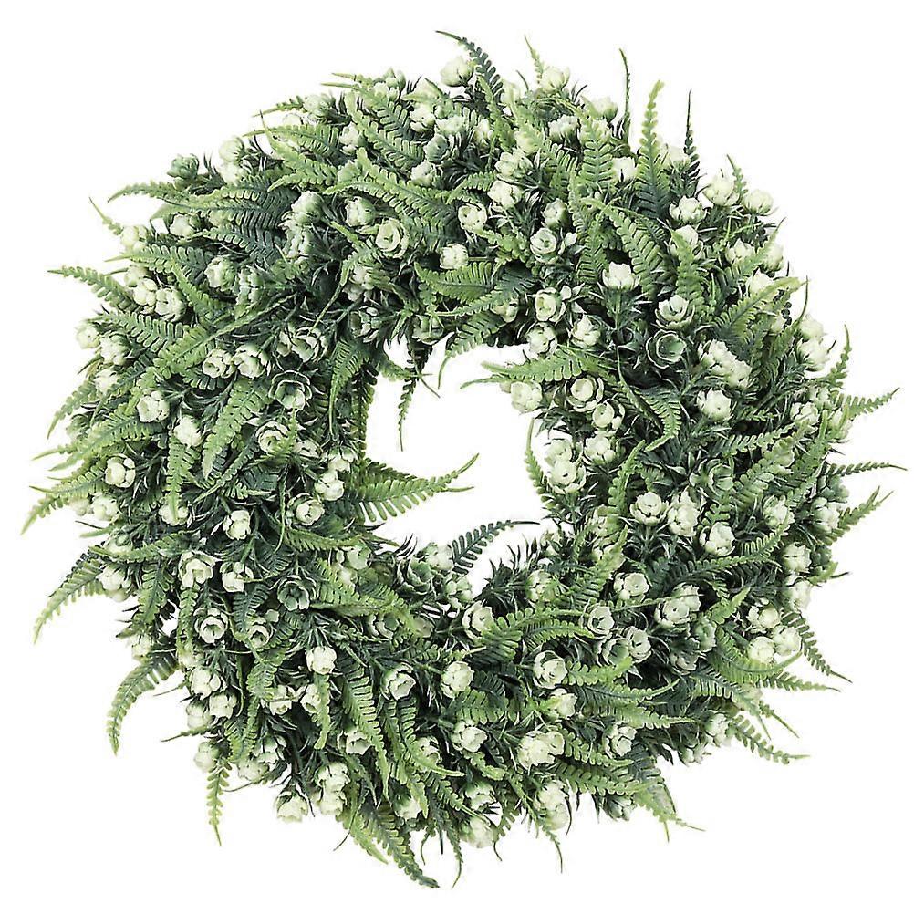 Hanging Flower Wreath 2Pcs Simulation Decoration For Front Door And Garden 30X30Cm In Fresh Design
