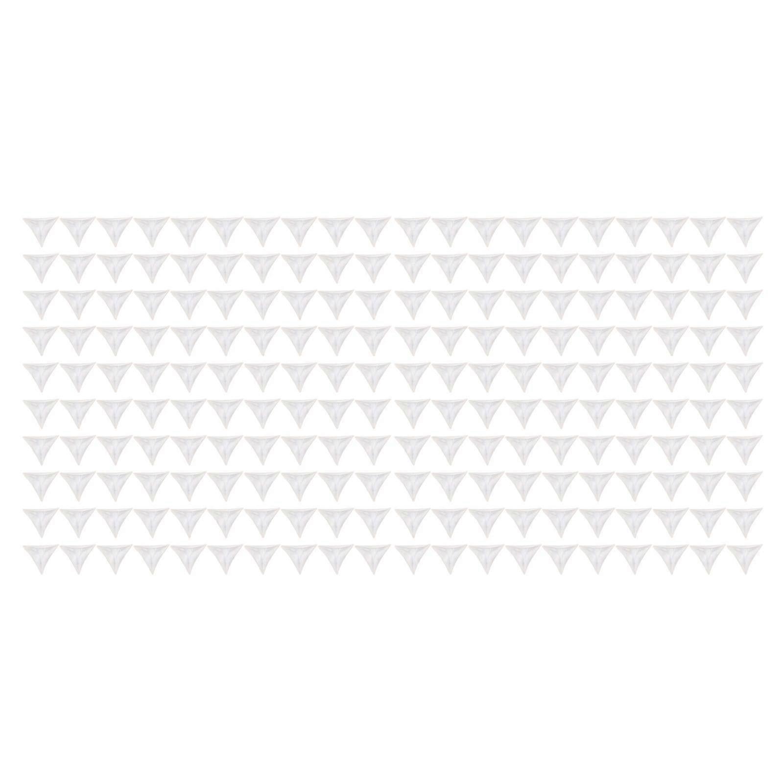 200pcs Inside Corner Dust Guards Clear Triangular Anti Collision Dust Proof Table Corner Guards for Stairs Closets Cabinets Drawers