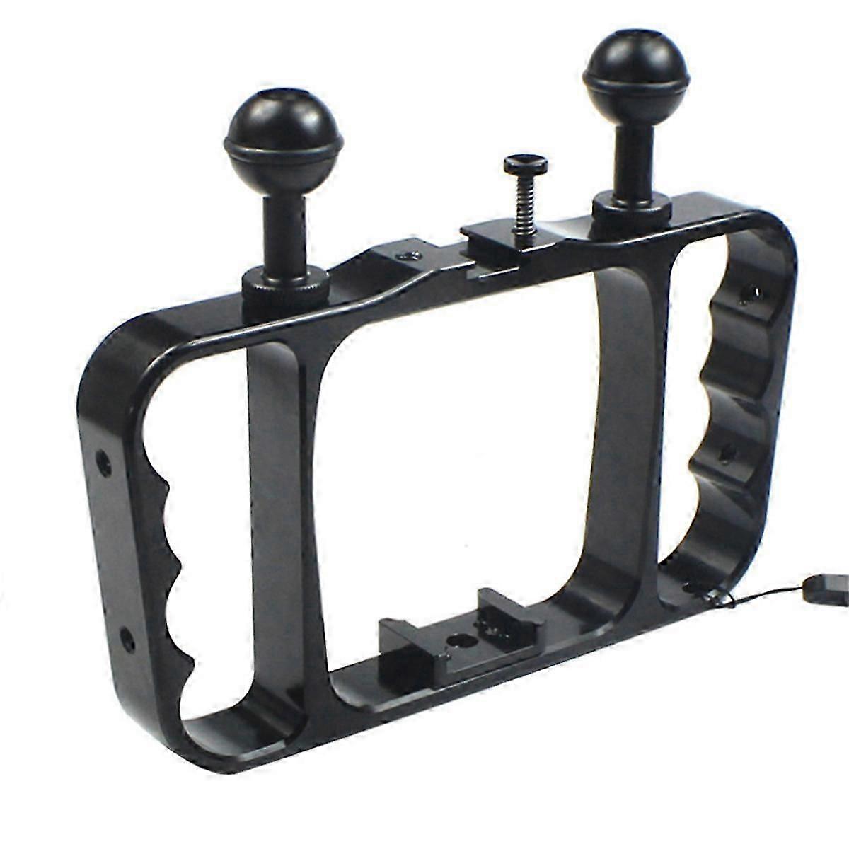 Underwater Action Camera Diving Rig Dual Handheld Diving Bracket Flashlight Stand Selfie Stick Stab