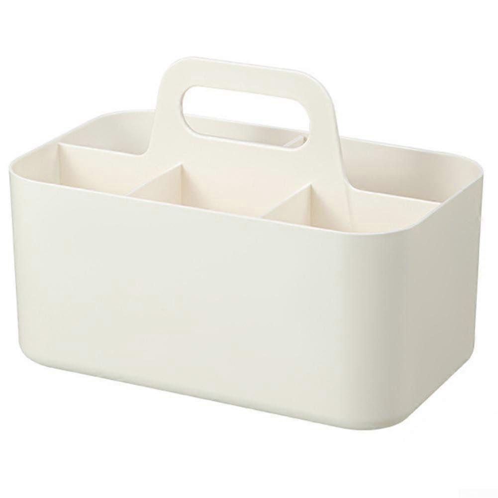 Smartly Designed Portable Organizer Bins For Home And Office Use White Stackable Medium Size Durable Plastic