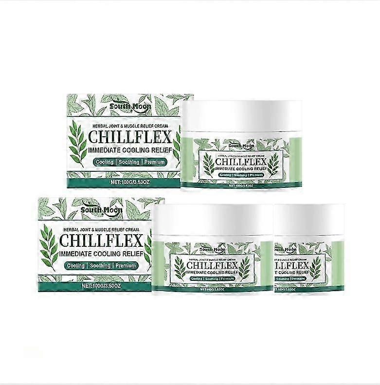 1-5 قطع المنثول المشترك لتخفيف العضلات تدليك كريم Chillflex كريم مهدئ بالأعشاب للمفاصل والعضلات