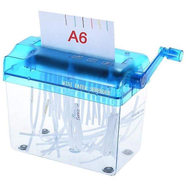 Small Desktop Manual Paper Shredder Office Mini Portable Paper Shredder