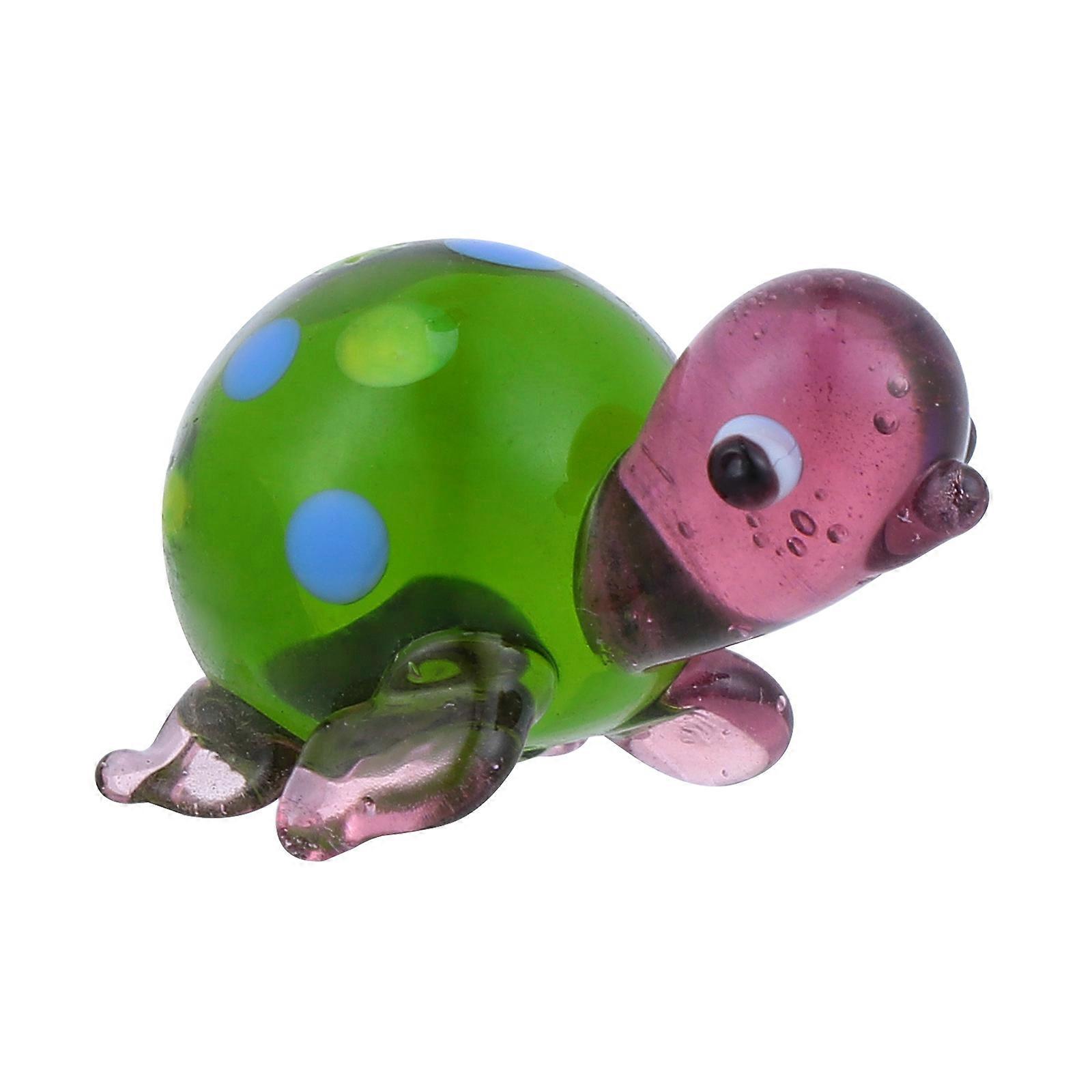 Glass Turtle Handmade Mini Turtle Ornament for Decoration