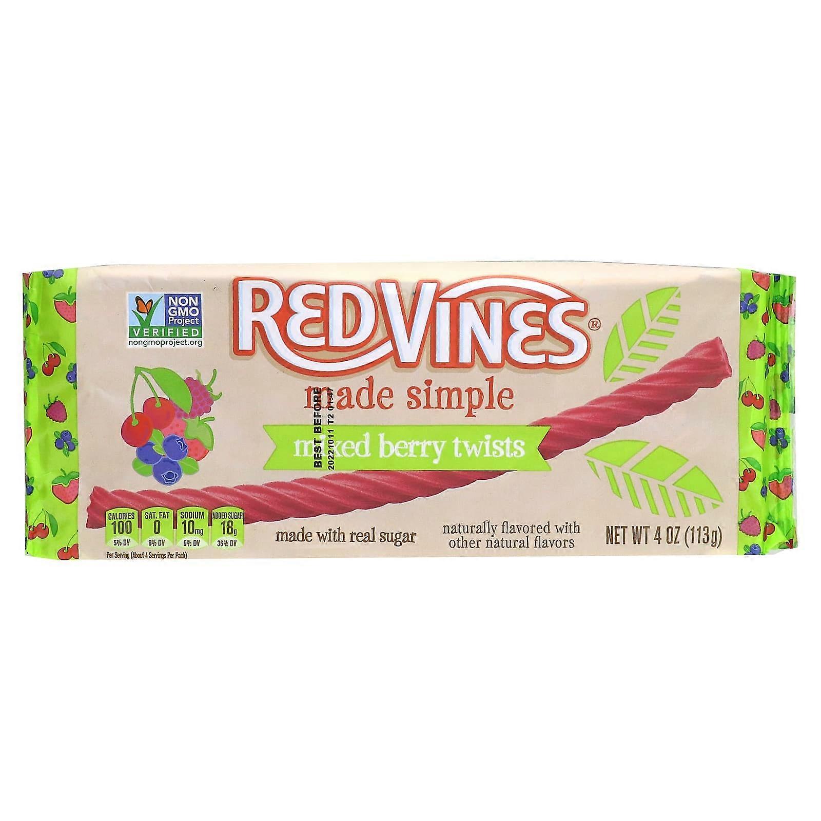 Licorice Tray, Made Simple, Mixed Berry Twist, 4 oz (113 g)